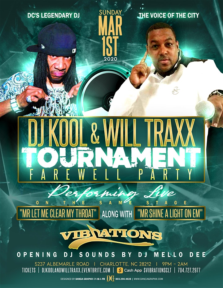 DJ Kool and Will Traxx Tournament Farewell Party - TourneyParties.com