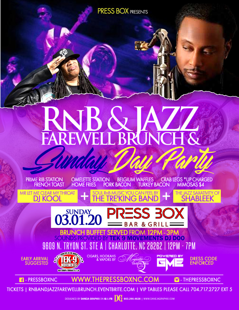 RnB & Jazz Farewell Brunch & Sunday Day Party - TourneyParties.com