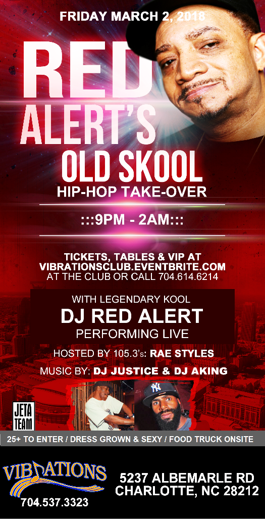 DJ Red Alert's Old Skool Hip Hop Takeover - TourneyParties.com